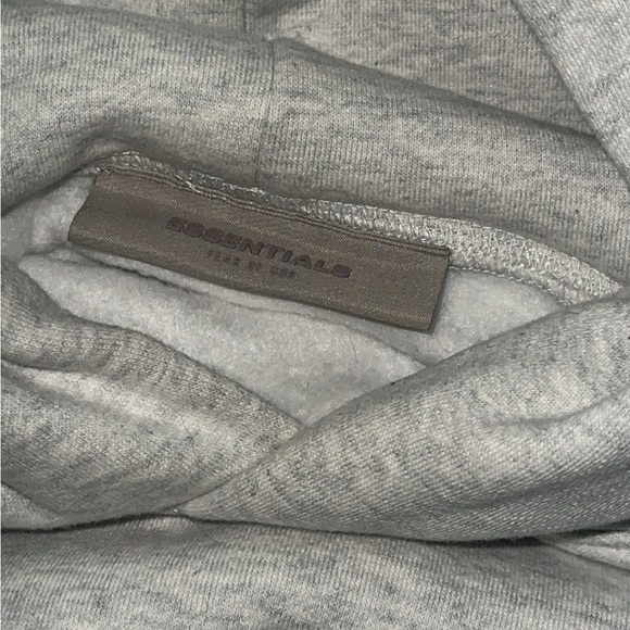Essentials XS Light Oatmeal Hoodie - Picture 3 of 5